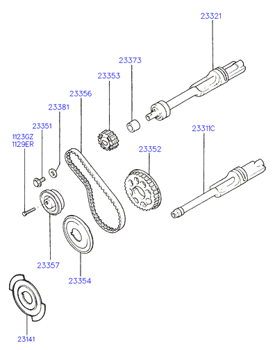 NISSAN 2335733130 - Balancer belt train: 1 pcs. autospares.lv