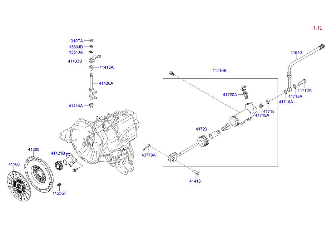 Opel 4142122800 - Clutch & release fork: 1 pcs. autospares.lv