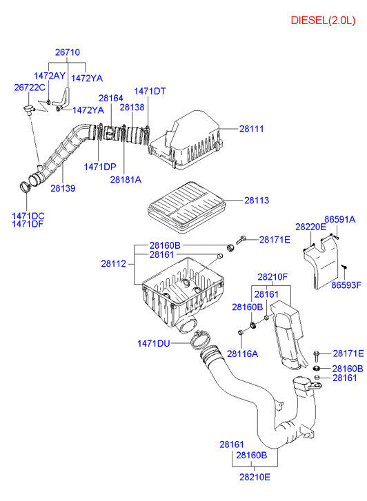 HAWTAI 2811326000 - Air cleaner: 1 pcs. autospares.lv