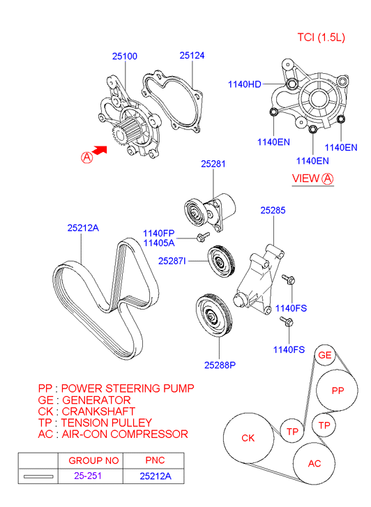 Buessing 25100-27000 - Coolant pump: 1 pcs. autospares.lv