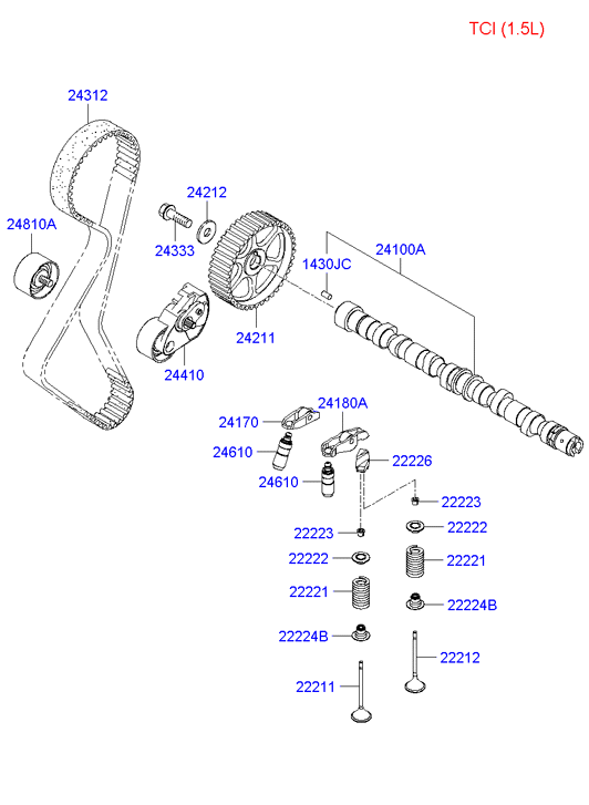 Buessing 24312-23002 - Camshaft & valve: 1 pcs. autospares.lv