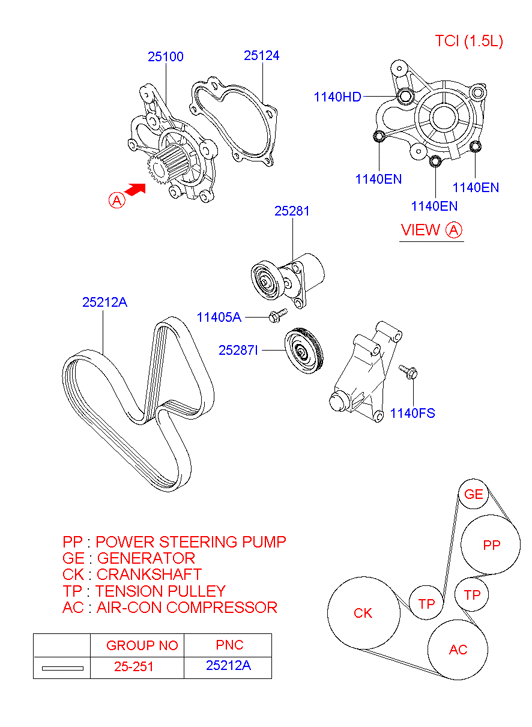 PEUGEOT 2510023010 - Coolant pump: 1 pcs. autospares.lv