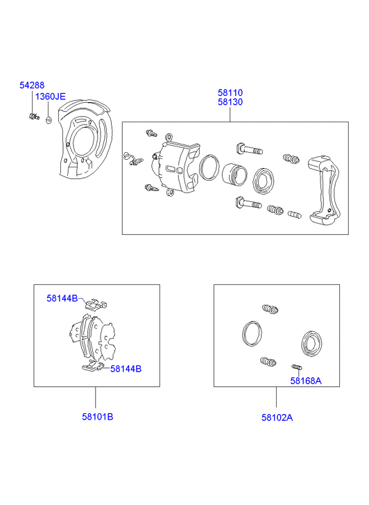 KIA HB401003 - Brake Caliper autospares.lv