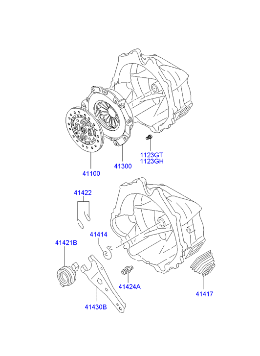 Mitsubishi HQ131111 - Clutch & release fork: 1 pcs. autospares.lv