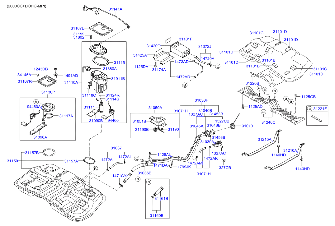 KIA 31110-2E970 - Fuel system: 1 pcs. autospares.lv