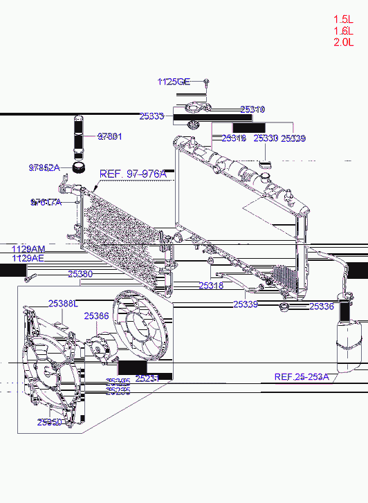 KIA 25330-2D090 - Radiator hose & reservoir tank: 1 pcs. autospares.lv