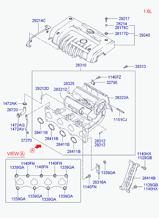 Hyundai 1472016006B - Spark Plug autospares.lv