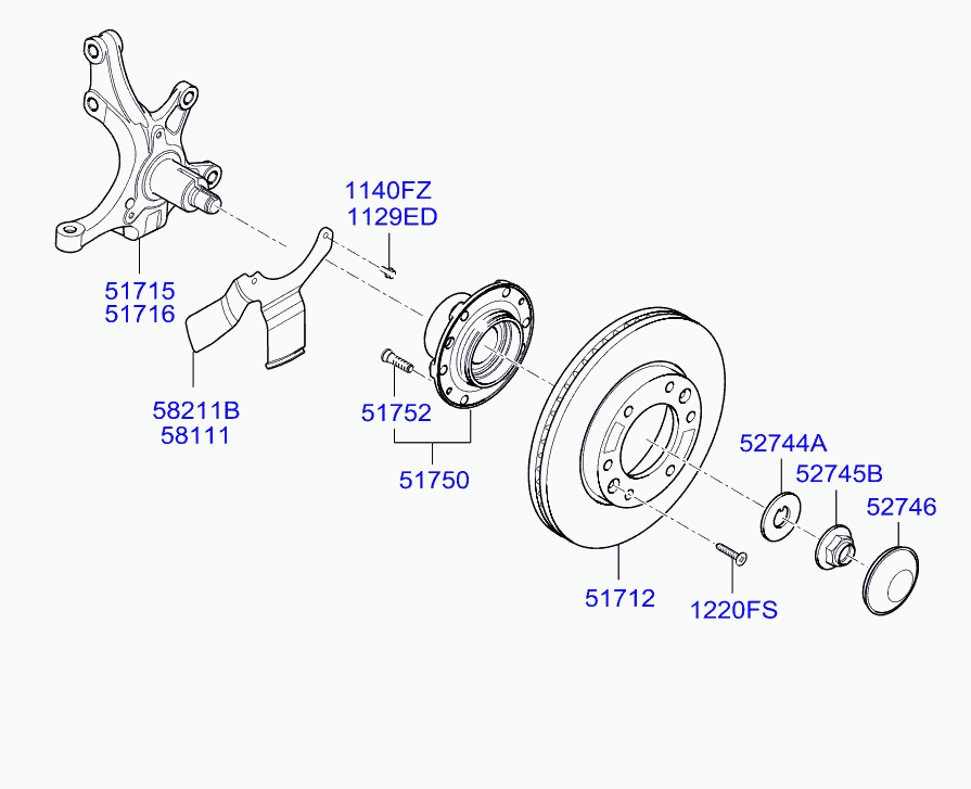 Dodge 517124H500 - Front axle: 2 pcs. autospares.lv