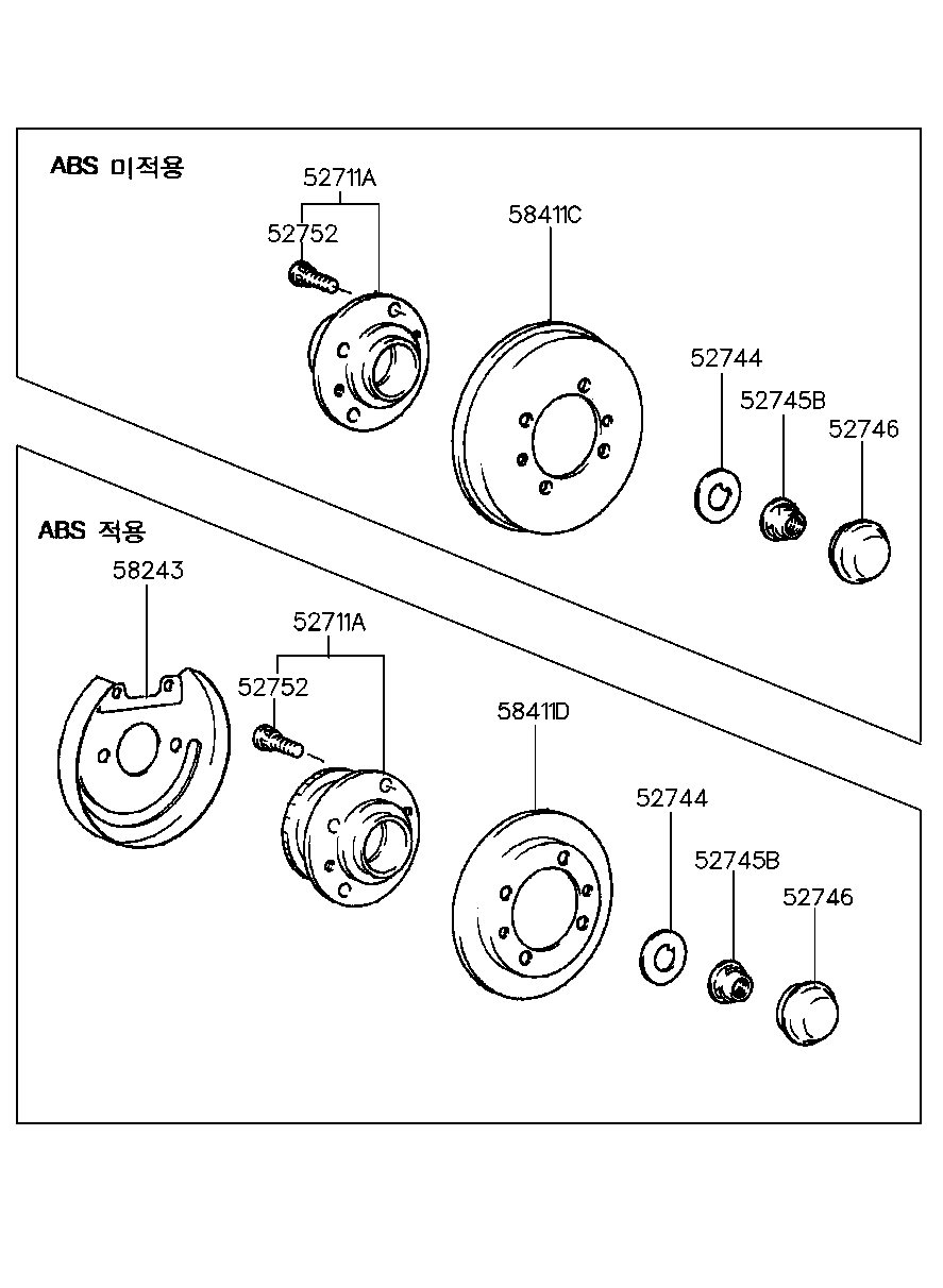 Hyundai 5271034701 - Wheel hub, bearing Kit autospares.lv