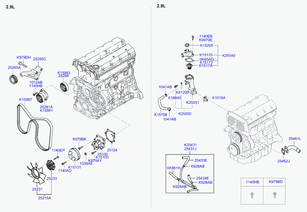 MAZDA 0K88R15981 - Coolant pump: 1 pcs. autospares.lv