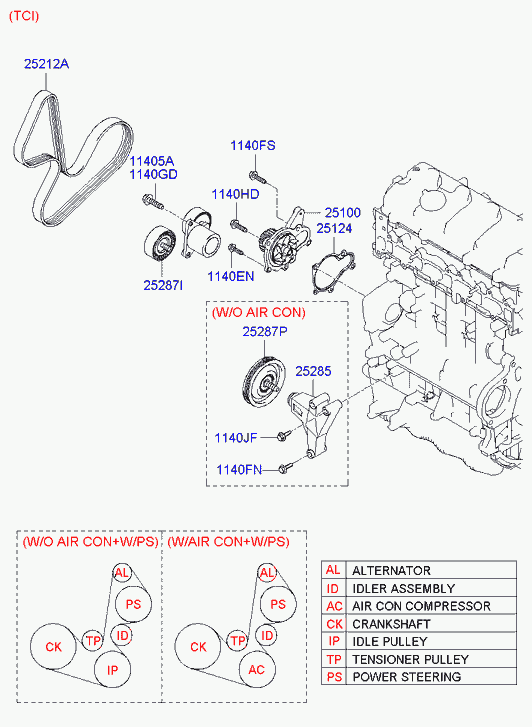 INOKOM 25212-27010 - Coolant pump: 1 pcs. autospares.lv