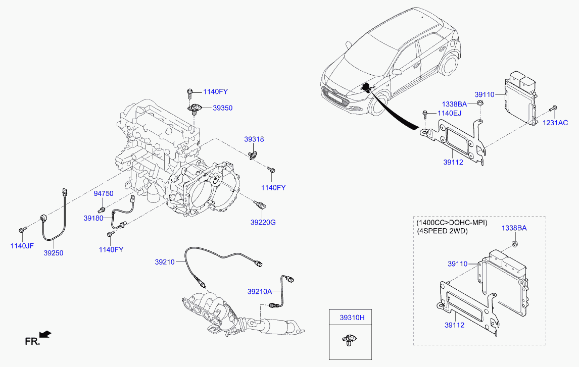 Hyundai 39210 03100 - Lambda Sensor autospares.lv