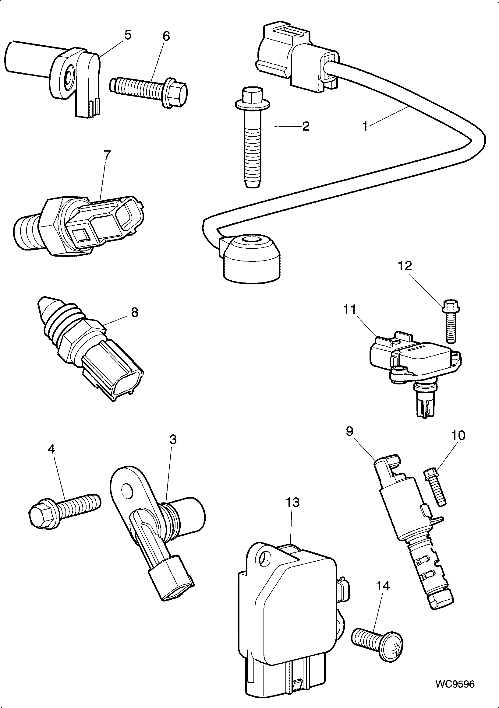 Jaguar LRA 1600AA - Engine sensors-v6-petrol: 1 pcs. autospares.lv