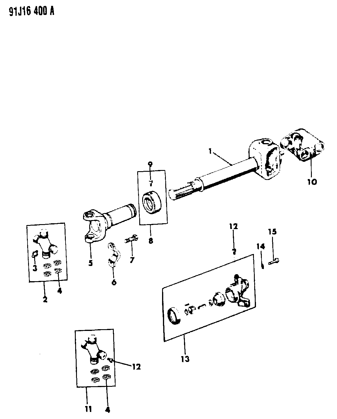 Chrysler J813 0750 - Universal Joint autospares.lv