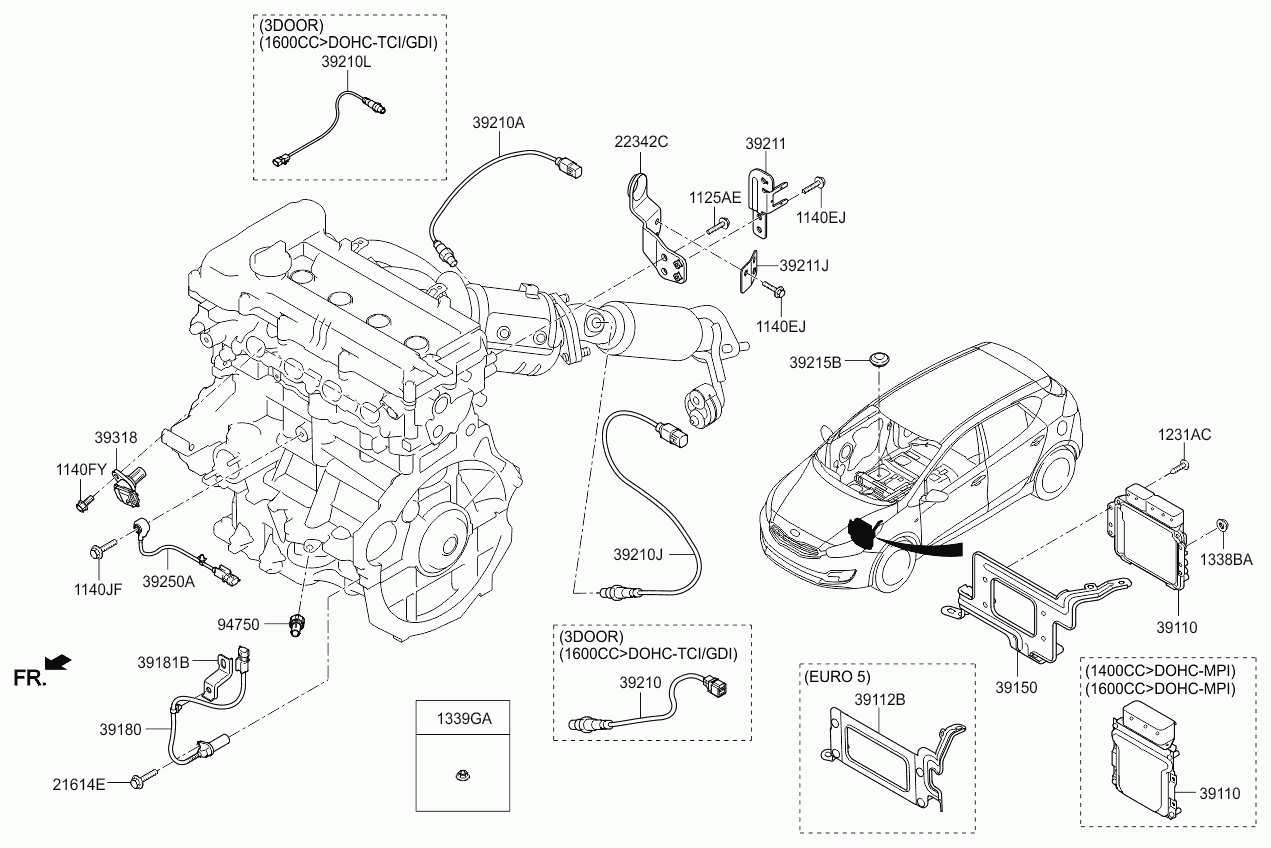 Hyundai 39210 2B320 - Lambda Sensor autospares.lv