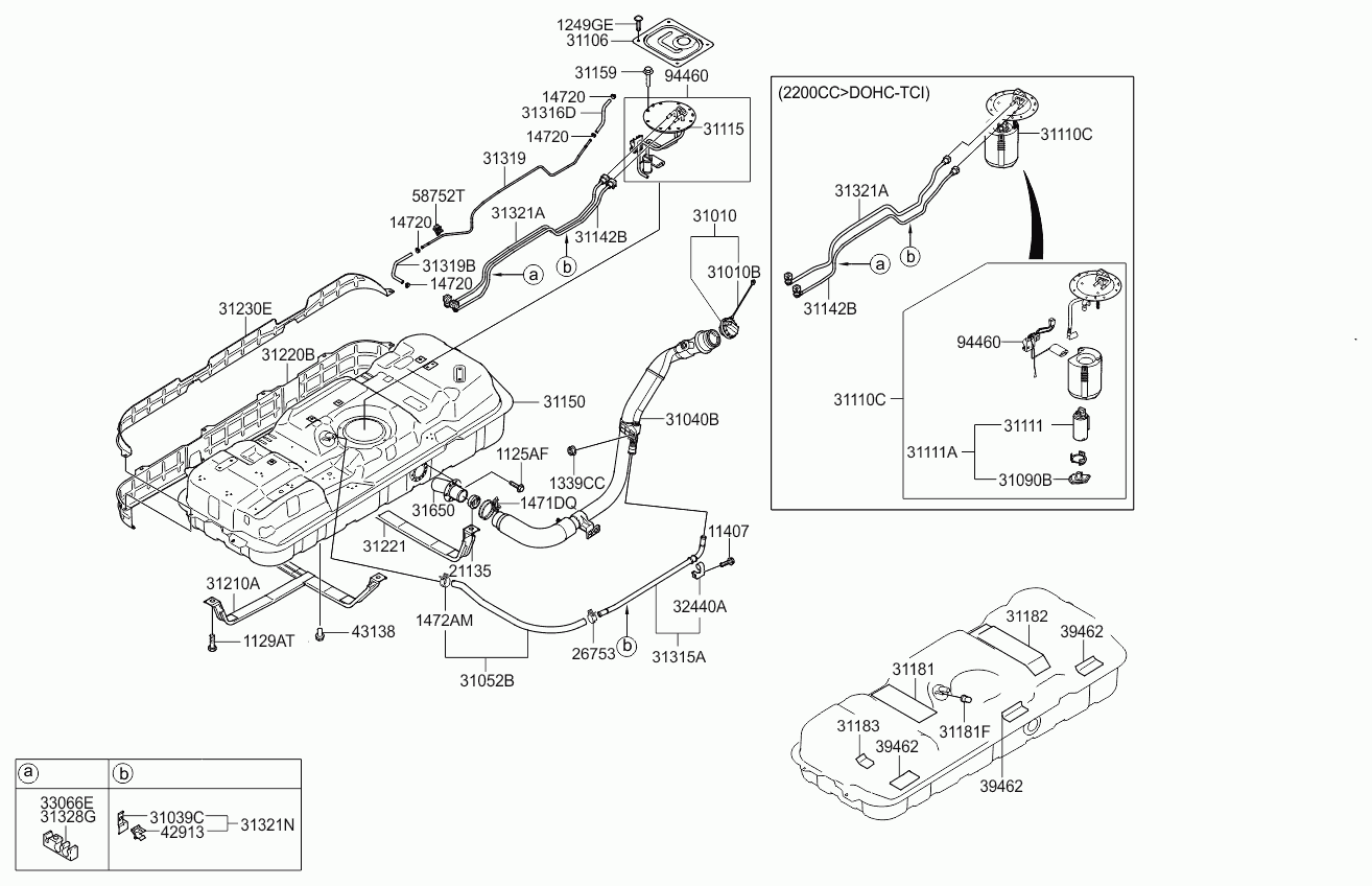 Hyundai 31110-4D600 - Fuel system: 1 pcs. autospares.lv