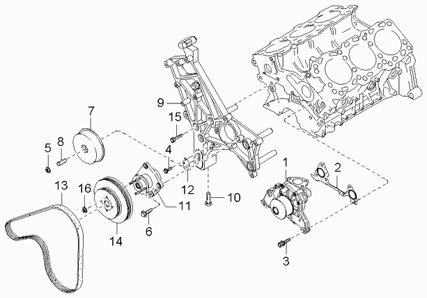 NISSAN 2521239800 - Coolant pump: 1 pcs. autospares.lv