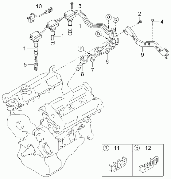 Hyundai 18817-11051 - Spark plug & cable: 6 pcs. autospares.lv
