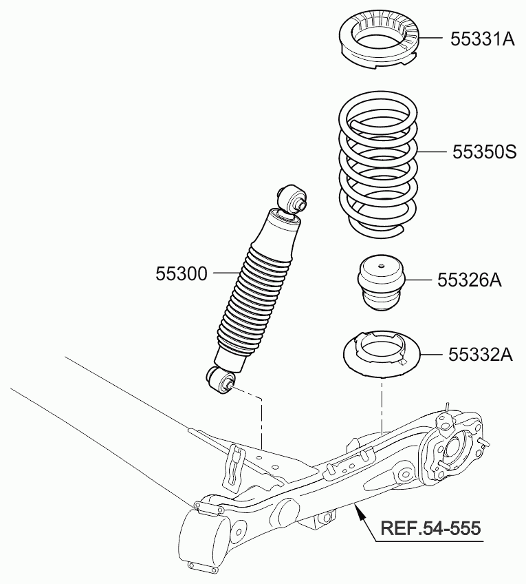 GASGAS MOTORCYCLES 553004L002 - Rear spring & strut: 2 pcs. autospares.lv