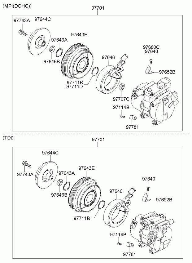 KIA 97701-1G010 - A/c system - cooler line, front: 1 pcs. autospares.lv