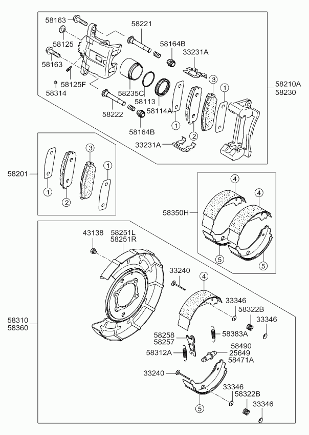 KIA 58302-3EU00 - Rear axle: 1 pcs. autospares.lv