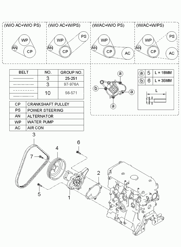 KIA 25100-02566 - Coolant pump: 1 pcs. autospares.lv