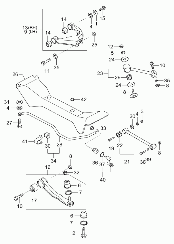 Hyundai 55215-38000 - Rear suspension arm: 1 pcs. autospares.lv