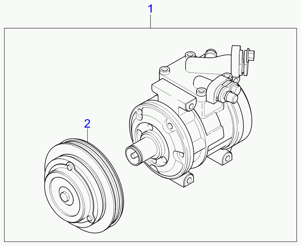 KIA 0K2A2-61-450 - Compressor: 1 pcs. autospares.lv