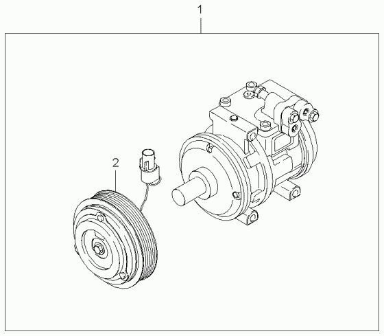 Hyundai 0K56E61450A - Compressor: 1 pcs. autospares.lv