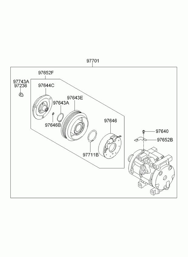 KIA 977014D100 - A/c system - cooler line, front: 1 pcs. autospares.lv