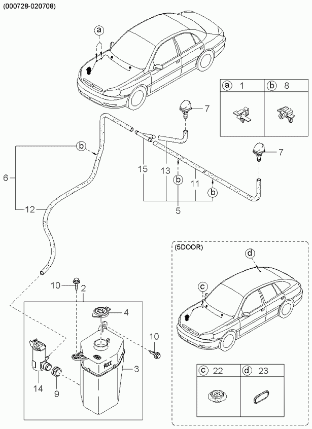 KIA 98510-26000 - Windshield washer: 1 pcs. autospares.lv