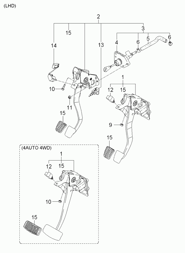 Hyundai 41610-2E000 - Clutch & brake control: 1 pcs. autospares.lv