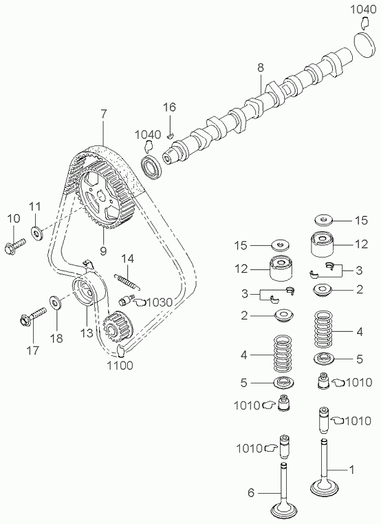 Buessing 0K054-12-205 - Valve system: 1 pcs. autospares.lv