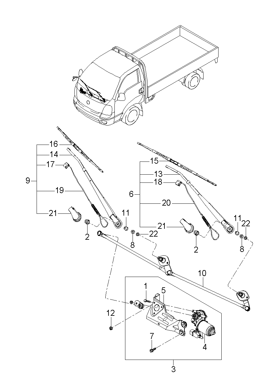 KIA 983504E000 - Windshield wiper: 001 pcs. autospares.lv