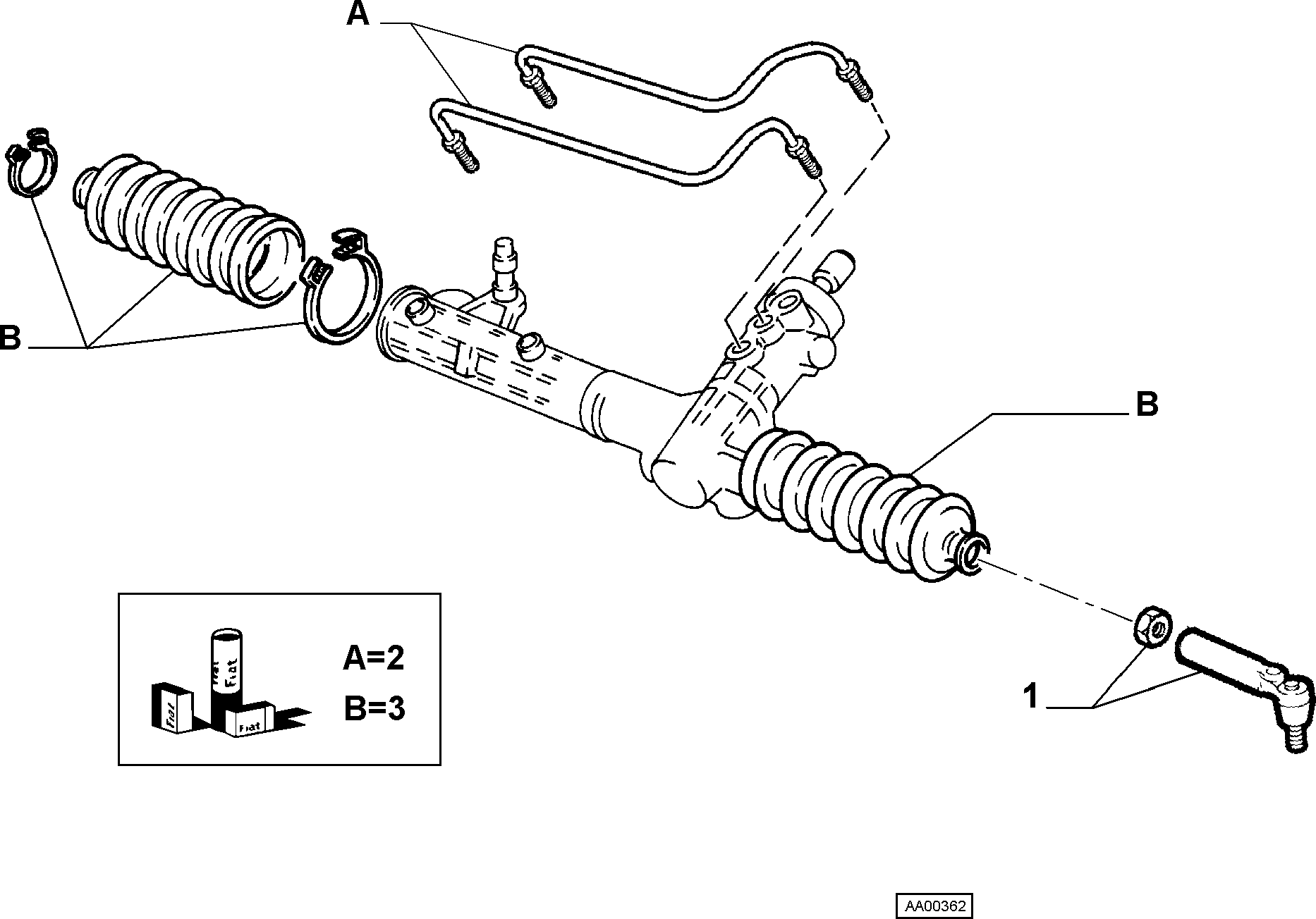 FIAT 994 6817 - 82488239 - power steering  (var.: 4/rev.: 0), (pnc:1; №1): 02 pcs. autospares.lv