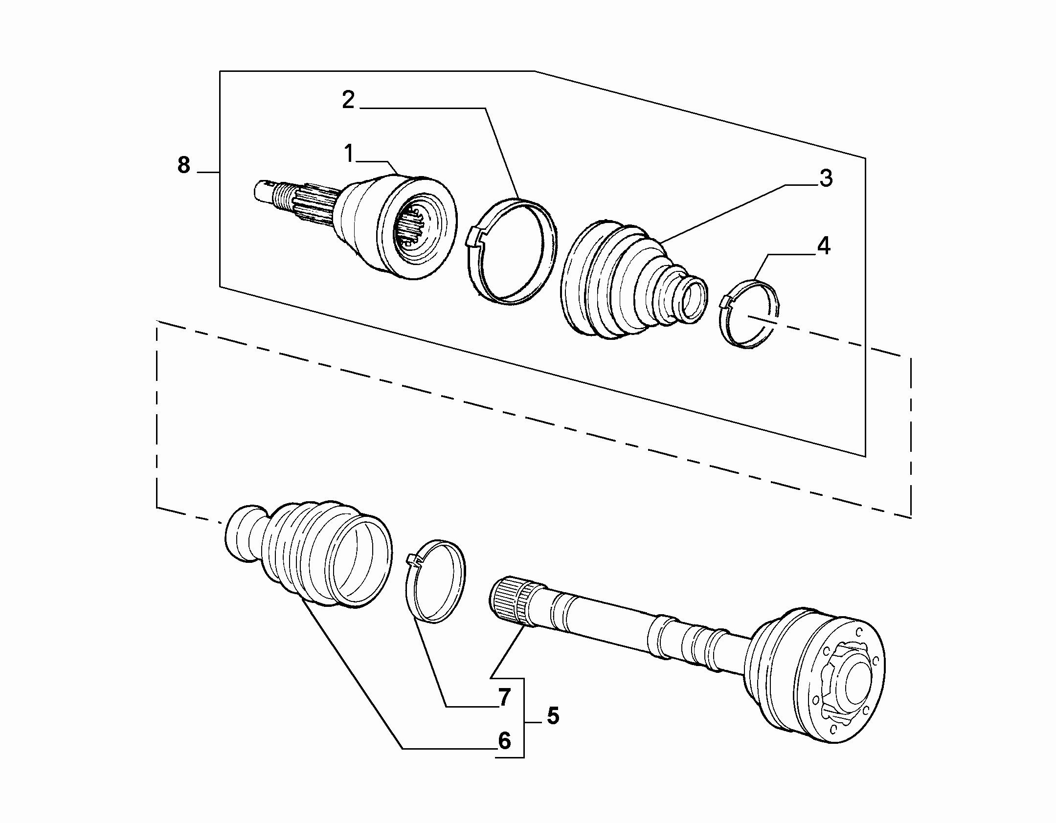 FIAT 82476458 - Axle shafts (var.: 2/rev.: 0): 02 pcs. autospares.lv