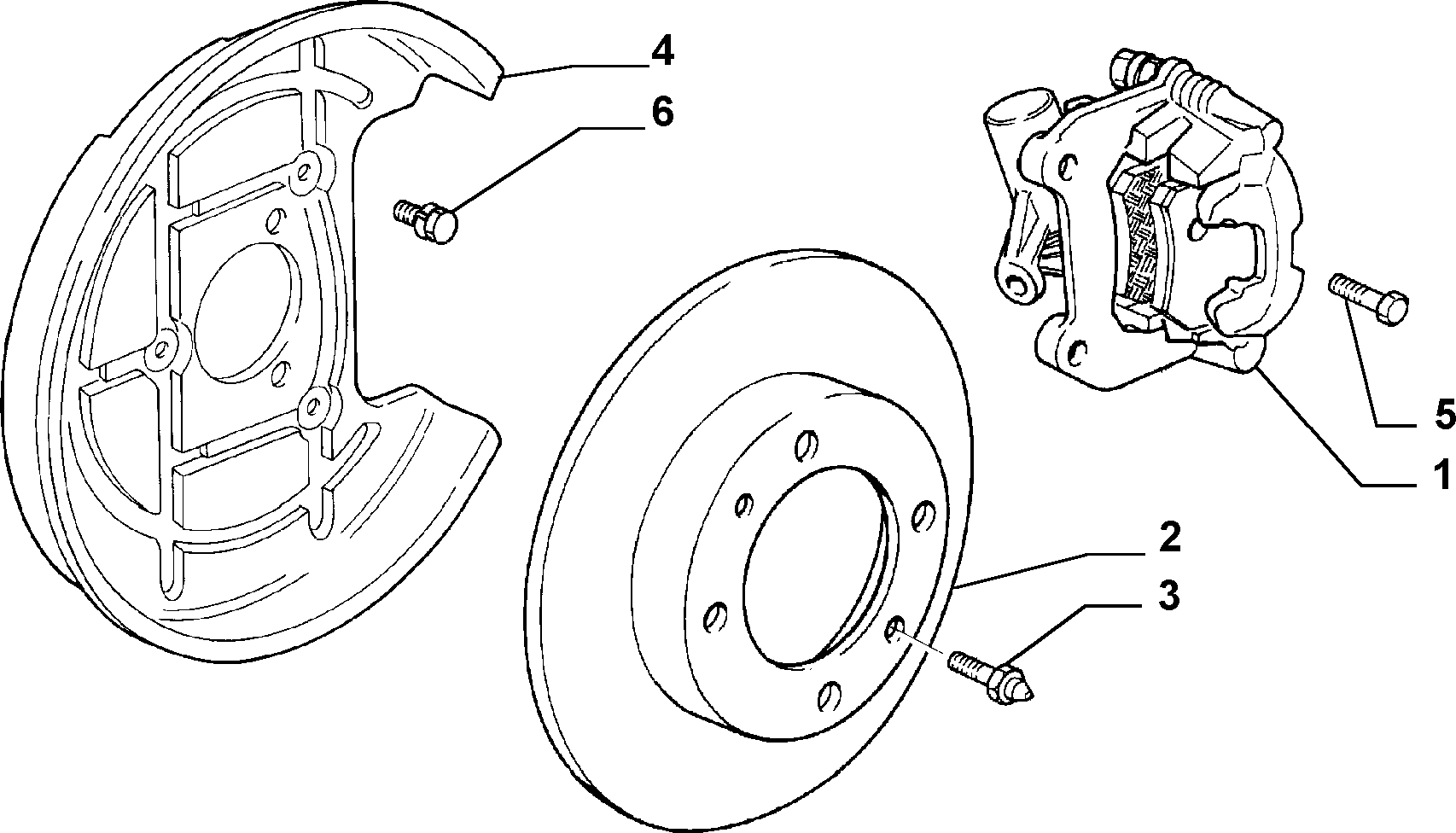 FIAT 46758715 - Rear wheel brakes (var.: 1/rev.: 0): 02 pcs. autospares.lv