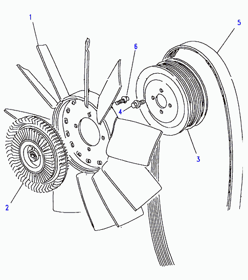 Rover ERR 3287 - Cooling fan & belt, 2.5l i4 300 tdi diesel turbo lr: 1 pcs. autospares.lv