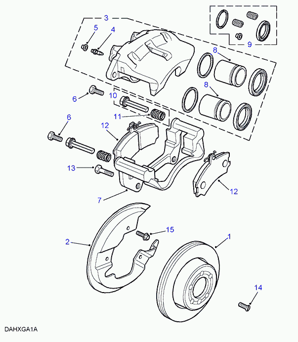 Rover STC3685 - Front disc brakes, vented fr disc/solid rear disc: 1 pcs. autospares.lv