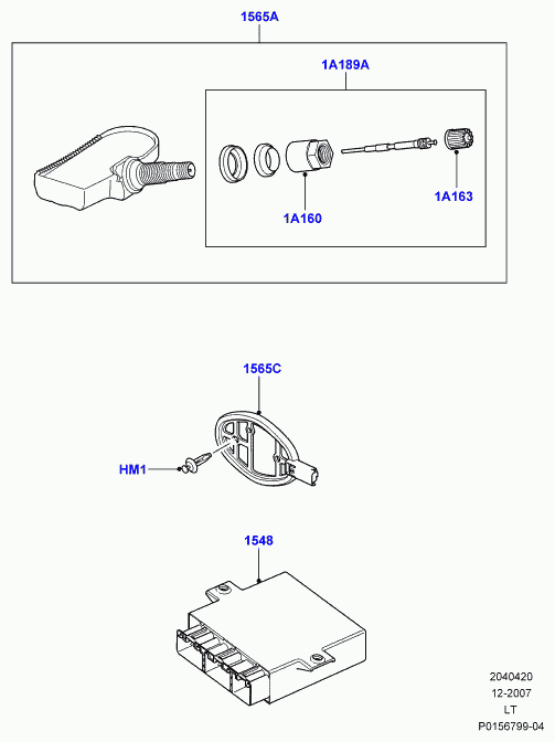 ROVER/AUSTIN LR018860 - Wheel Sensor, tyre pressure control system autospares.lv