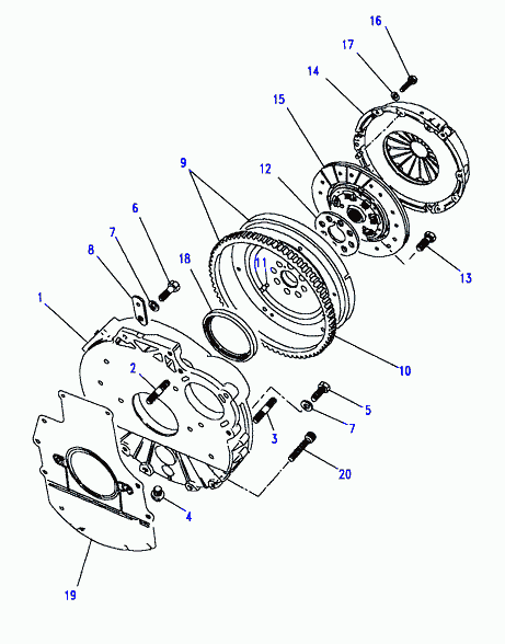 LTI FTC575 - Flywheel & clutch, 2.5l 200 tdi, 2.5l 200 tdi, 5 speed manual tr: 1 pcs. autospares.lv