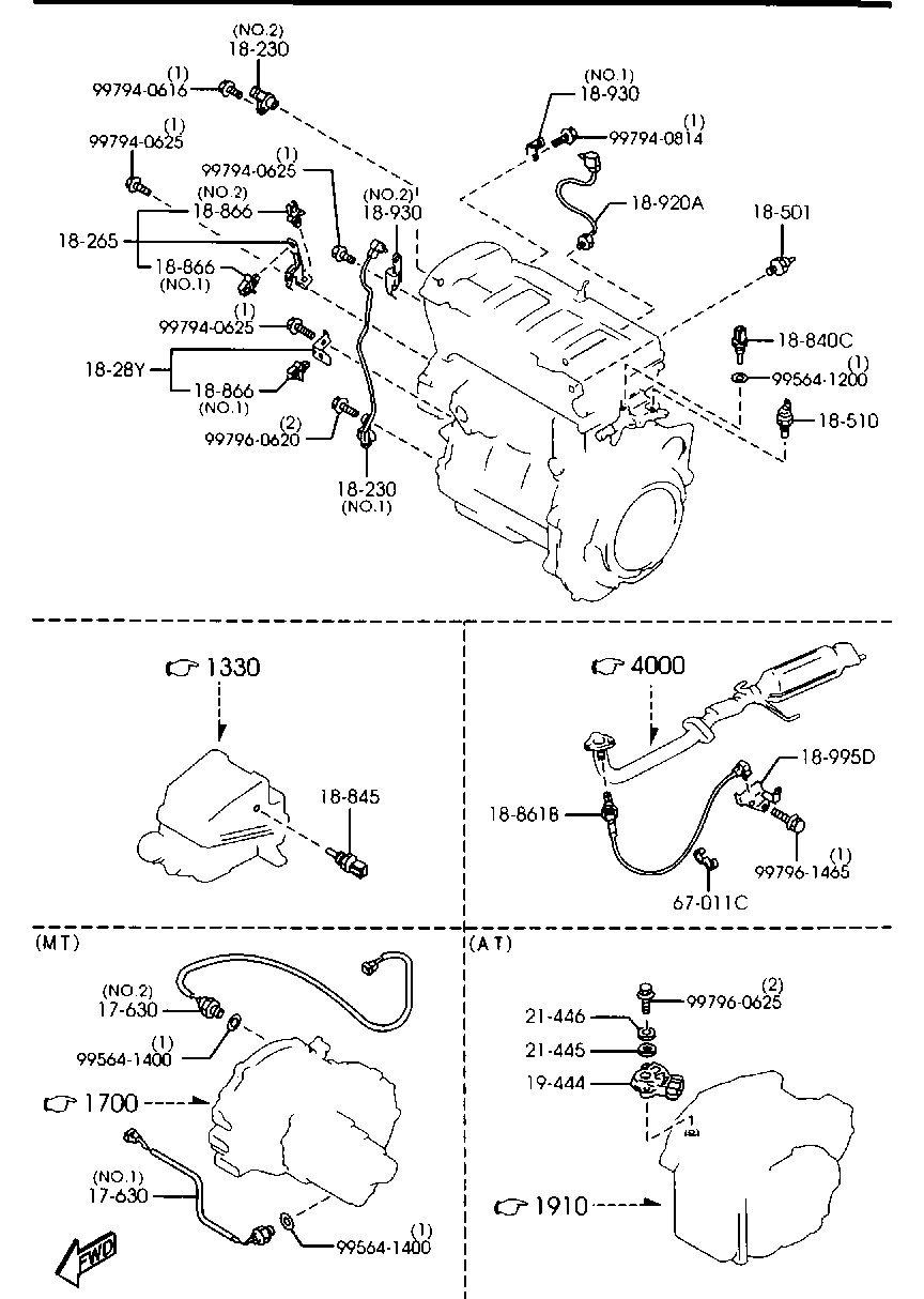 MAZDA FP33-18-861A - Lambda Sensor autospares.lv