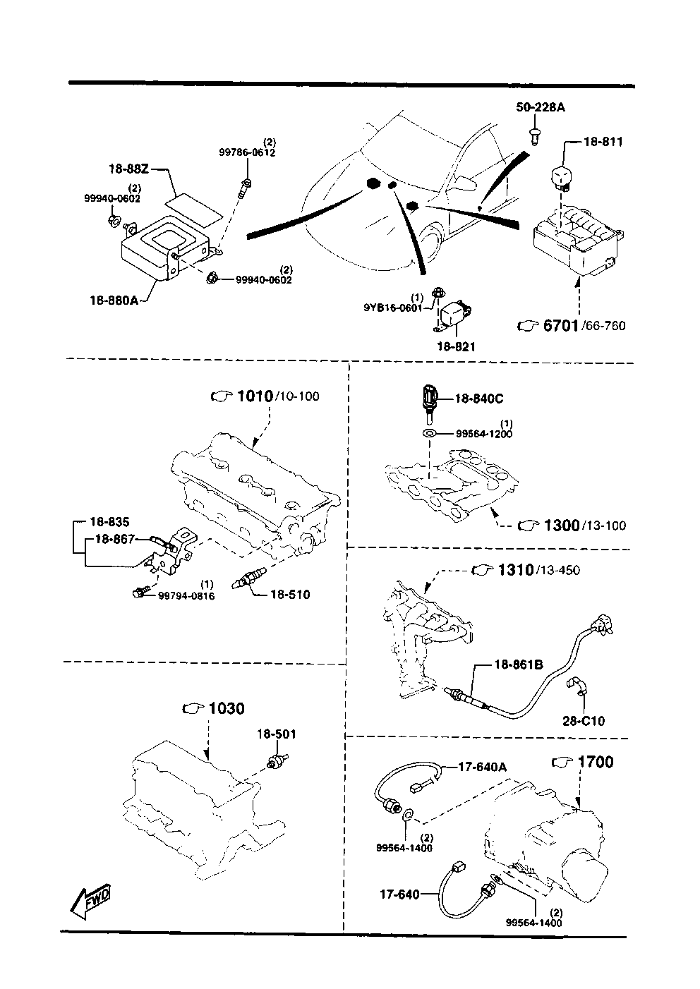 MAZDA B3S7-18-861 - Lambda Sensor autospares.lv