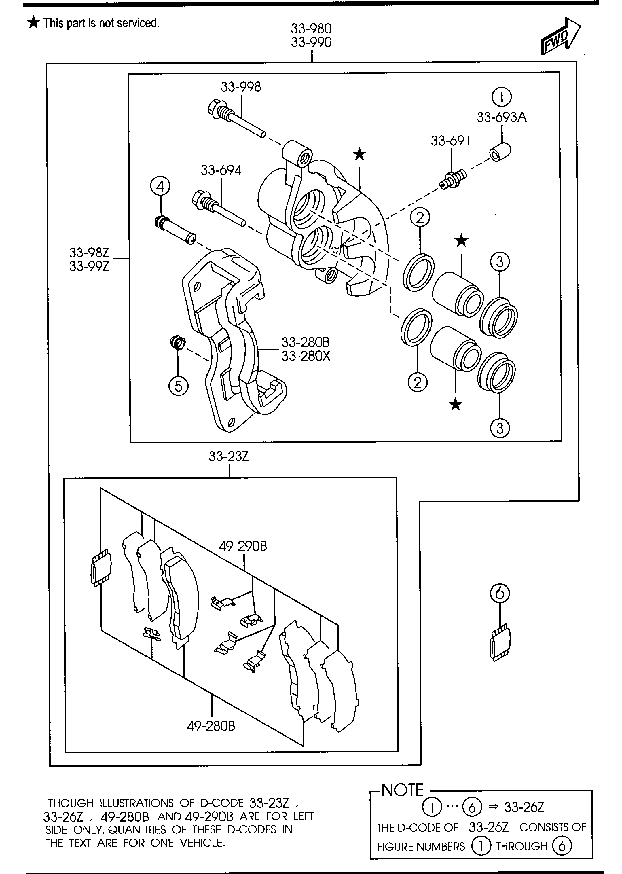 Mitsubishi L2Y6-33-28Z - Brake Pad Set, disc brake autospares.lv