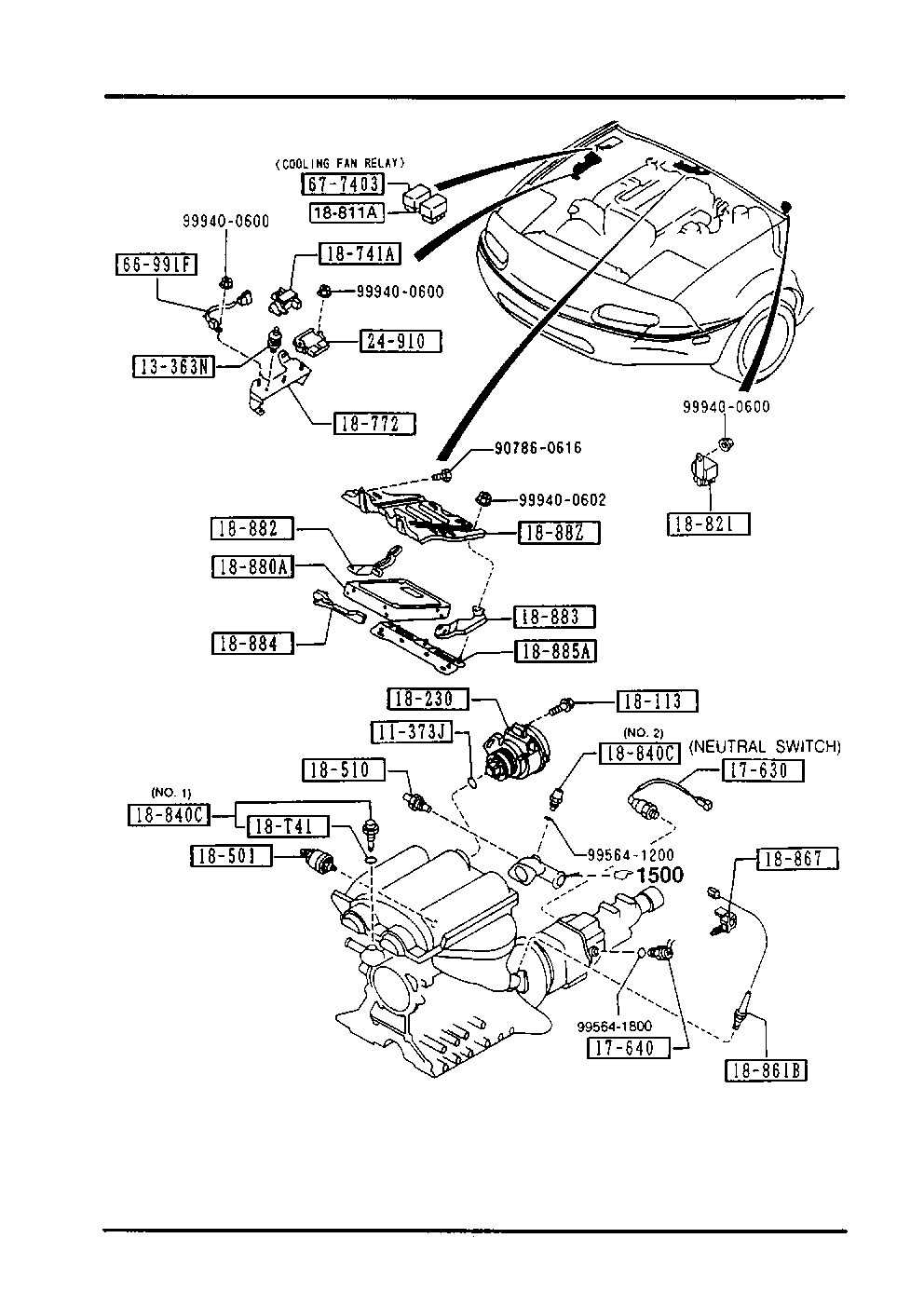 MAZDA BPE8-18-861A - Lambda Sensor autospares.lv