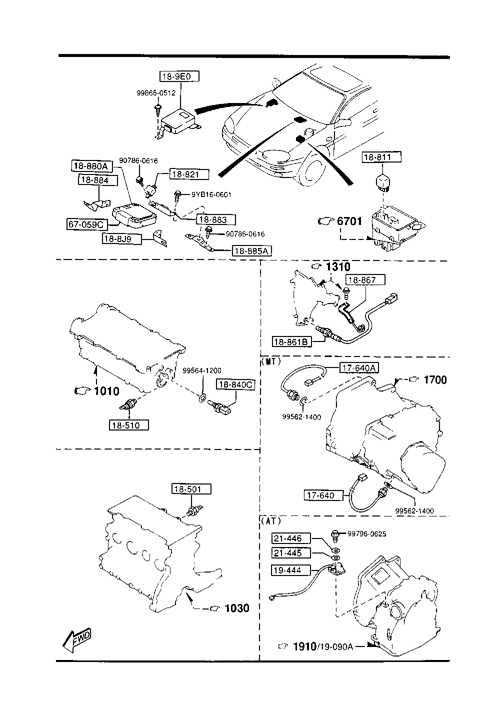 MAZDA Z536-18-861A - Lambda Sensor autospares.lv