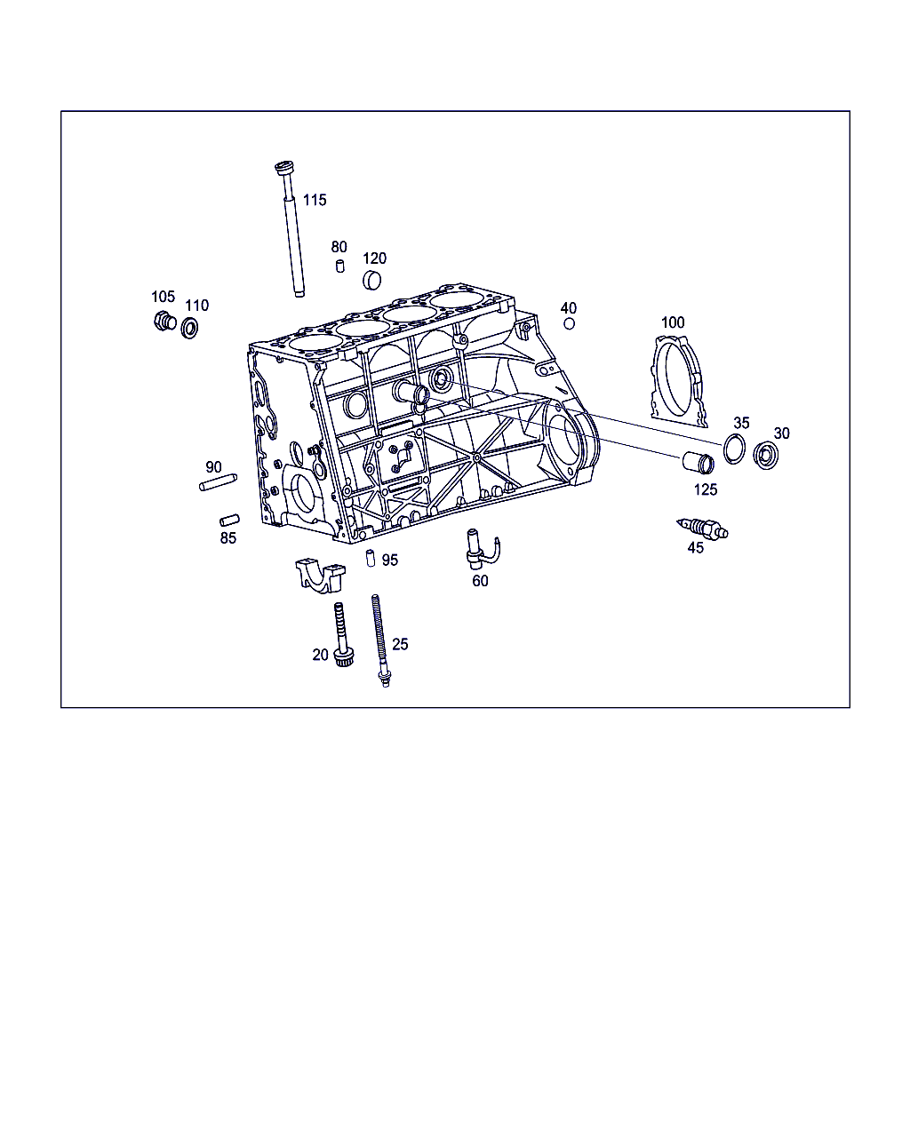 Mercedes-Benz A 604 010 01 14 - Cylinder crankcase: 001 pcs. autospares.lv