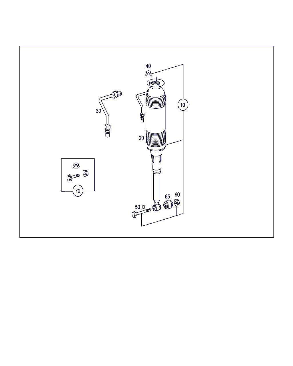 Mercedes-Benz A 220 352 00 27 - Spring strut and spring strut mounting rear: 002 pcs. autospares.lv