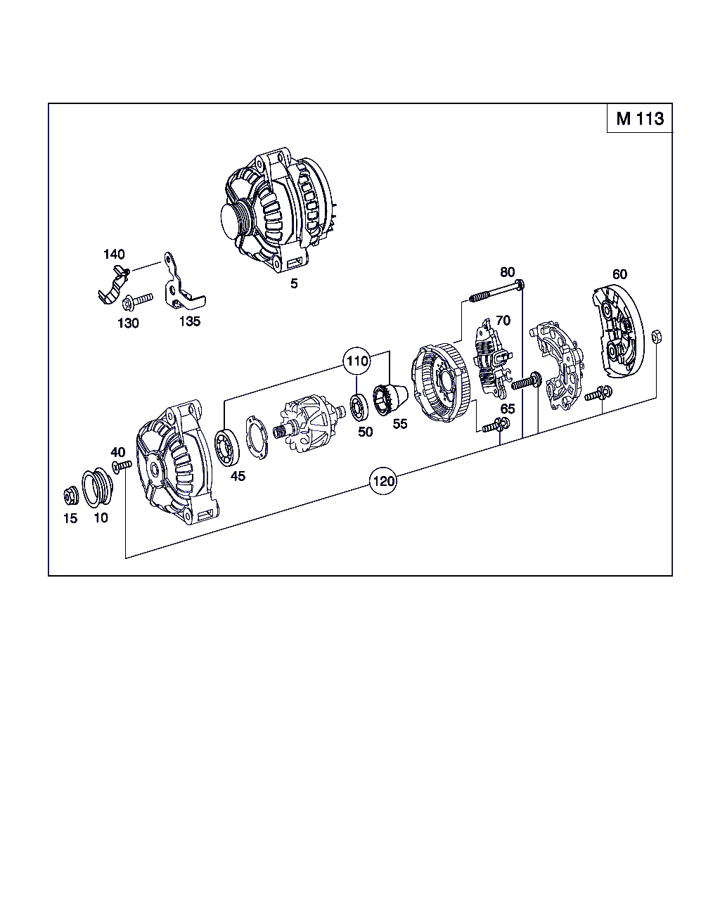 Evobus A 011 154 32 02 - Alternator: 001 pcs. autospares.lv