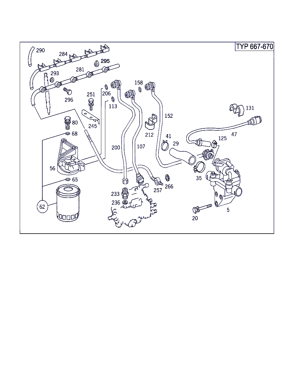 Hanomag N 007603 006106 - Fuel filter,lines and thermostat: 010 pcs. autospares.lv